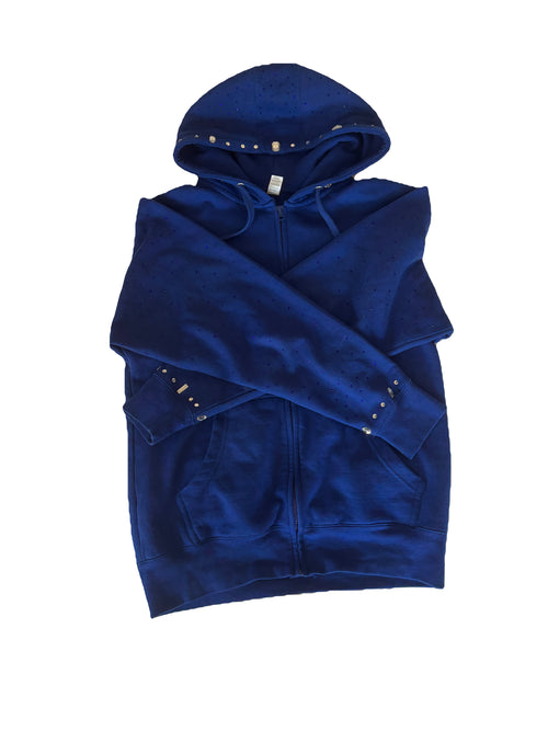 West Coast Blue Zip-up Hoodie